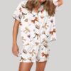 Espresso Martini Coquette Bow Satin Pajama Set3