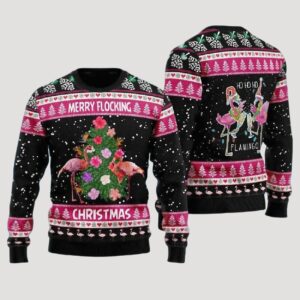 Flamingo Santa Xmas Sweater