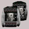 Funny Surprised Scared Cat Selfie With Sasquatsch Bigfoot Christmas Ugly Sweater1