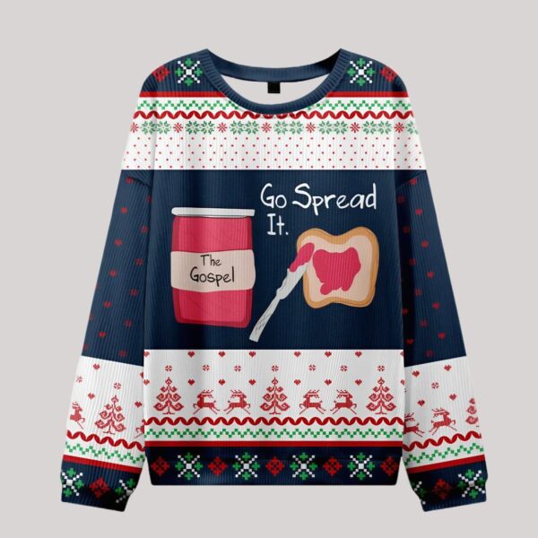 Go Spread It The Gospel Christian Ugly Christmas Sweater