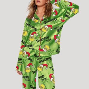 Green Merry Grinchmas Pajama Set