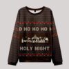 Holy Night Ugly Sweater Design Christmas Christian Sweater