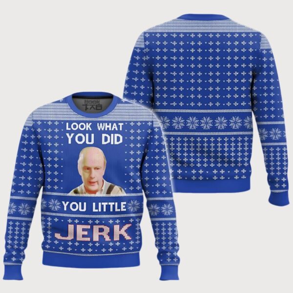 Home Alone You Little Jerk Meme Christmas Ugly Sweater2