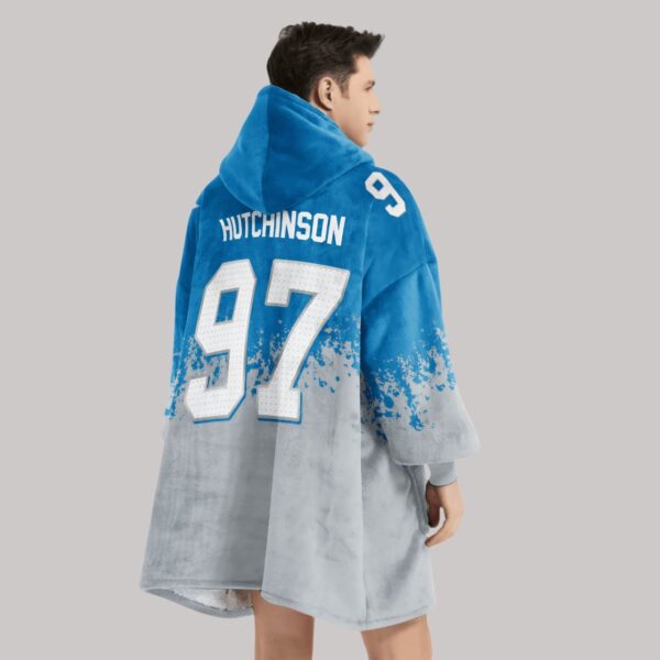 Hutchinson 97 Detroit Lions Football Unisex Blanket Hoodie4