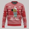 I’m Just a Chill Guy Meme who loves Christmas Ugly Sweater