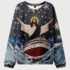 Jesus On A Cruise Ugly Sweater Design Christmas Christian Sweater