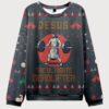 Jesus The Ultimate Deadlifter Ugly Sweater Design Christmas Christian Sweater