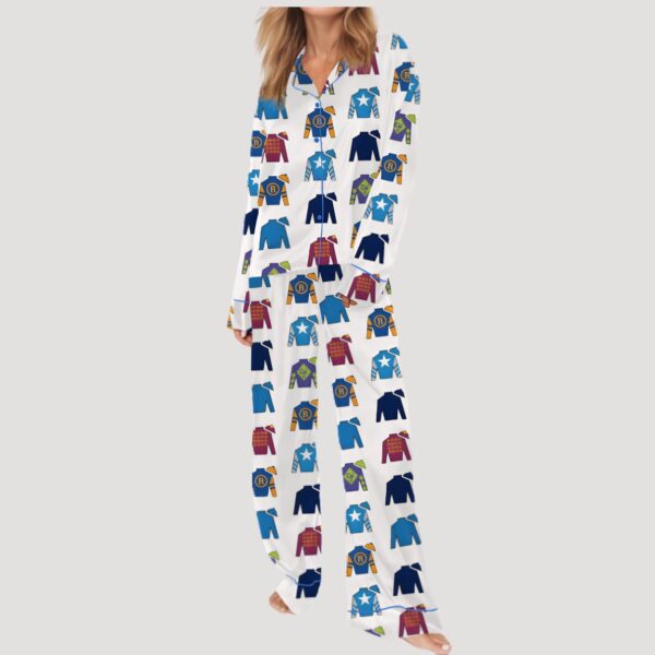 Jockey Racing Silks Satin Pajama Set1