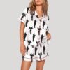 Jumping Musk Print Pajama Set1