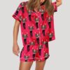 Jumping Musk Short Sleeve Pajama Set