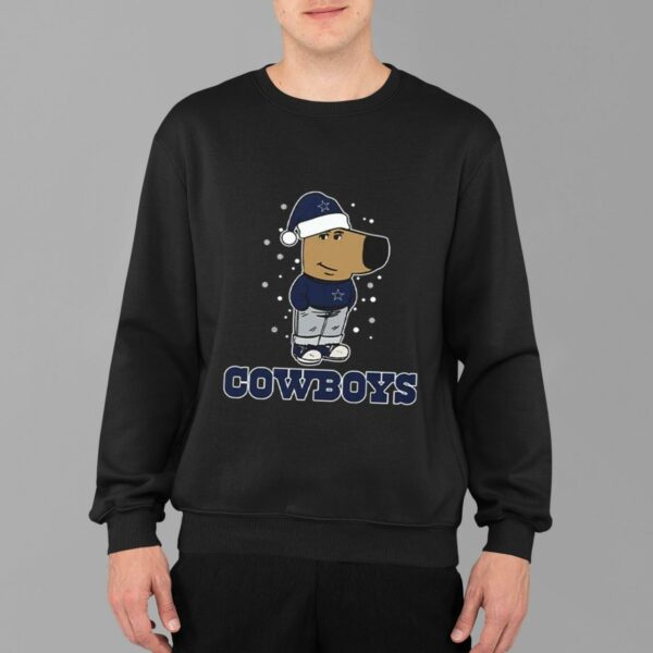 Just A Chill Guy Chill With Cowboys Christmas Shirt