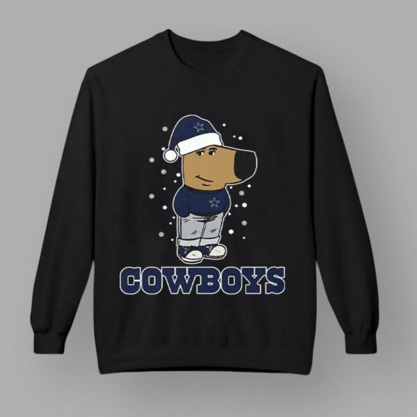 Just A Chill Guy Chill With Cowboys Christmas Shirt