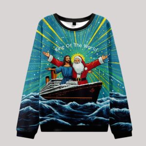 King Of The World Christian Ugly Christmas Sweater