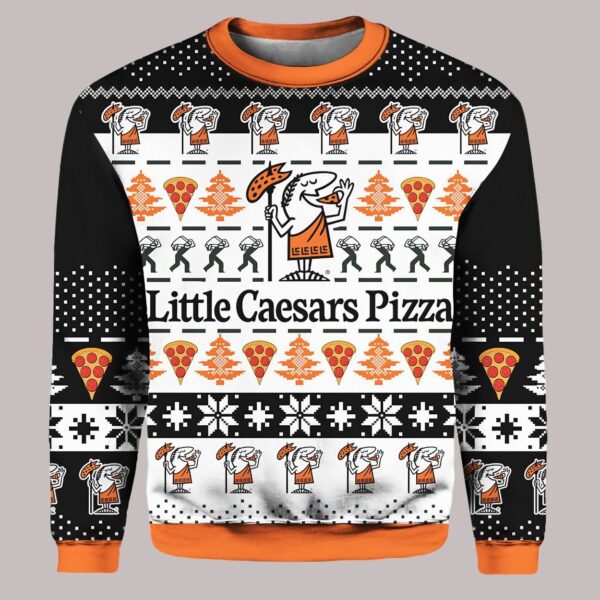 Little Caesars Pizza Ugly Christmas Sweater 1