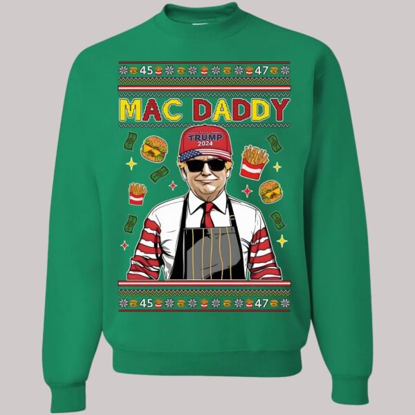 Mac Daddy Trump 2024 Ugly Christmas Sweatshirt2