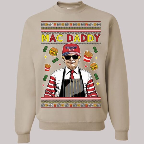 Mac Daddy Trump 2024 Ugly Christmas Sweatshirt3