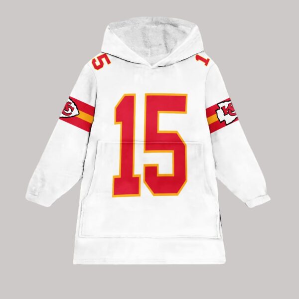 Mahomes PM 15 Kansas City Football Unisex Blanket Hoodie