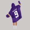 McCarthy 9 Minnesota Football Unisex Blanket Hoodie3