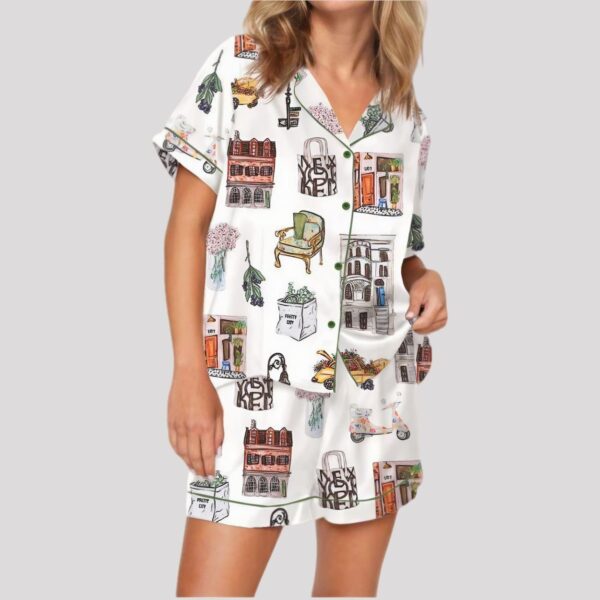 Meet Me In New York Satin Pajama Set5