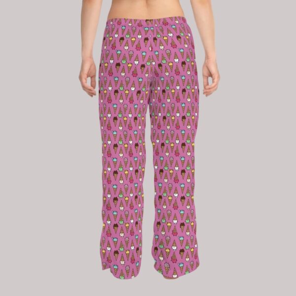 Meow Pink Ice Cream Pajama Pants1