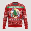 Merry Christmas Faux Care Bears Pop Culture Ugly Sweater