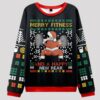 Merry Fitness And A Happy New Rear Theme Ugly Sweater