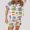 Note To Self Mental Health Satin Pajama Set