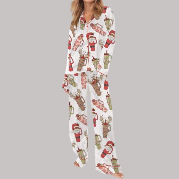 Obsessive Cup Disorder Christmas Satin Pajama Set2