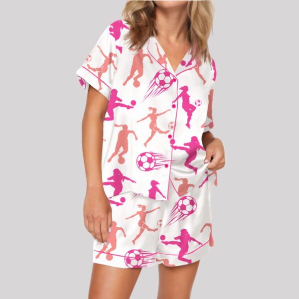 Soccer Girl Satin Pajama Set5