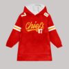 T.K 87 Kansas City Football Unisex Blanket Hoodie