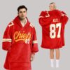 T.K 87 Kansas City Football Unisex Blanket Hoodie1