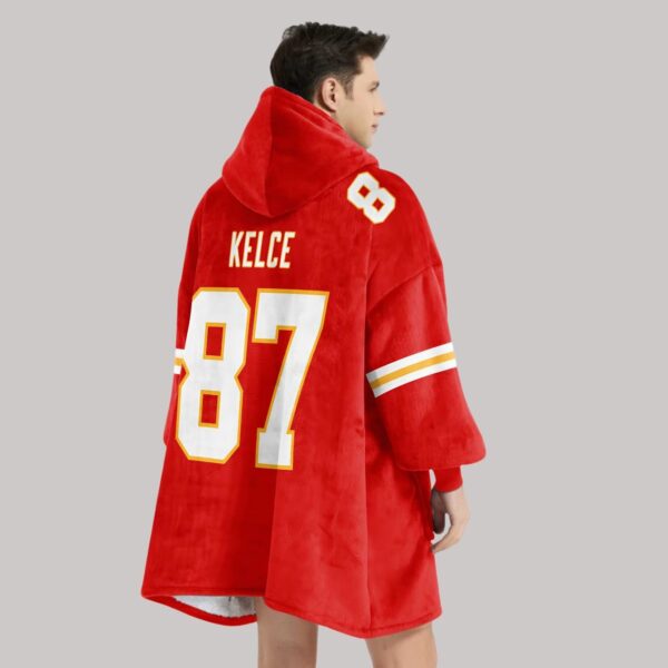 T.K 87 Kansas City Football Unisex Blanket Hoodie4