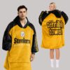 Terrible Towel Pittsburgh Football Unisex Blanket Hoodie1