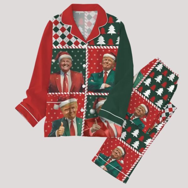 Trump Christmas Pajamas Set