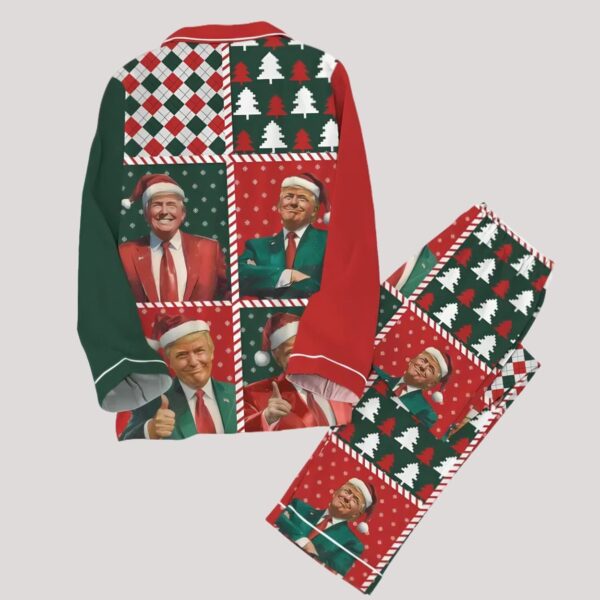 Trump Christmas Pajamas Set1