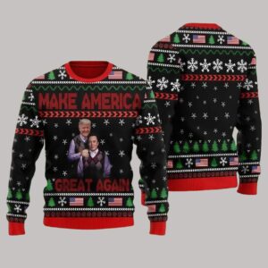 Trump Elon Musk Step Brothers Make America Great Again Ugly Christmas Sweater