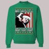 Trump Merry Christmas To All Fight Fight Fight Ugly Christmas Sweatshirt1