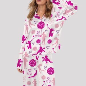 Volleyball Satin Pajama Set