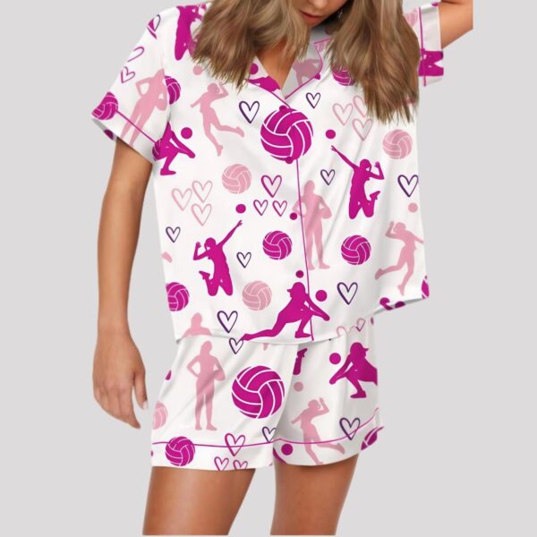 Volleyball Satin Pajama Set2