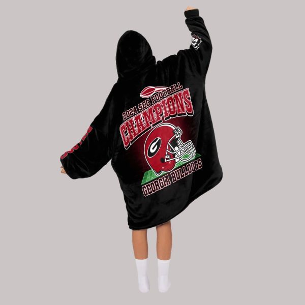 2024 Champions Georgia Football Unisex Blanket Hoodie