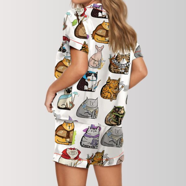 Adorable Cats in Creative Costumes Pajama Set