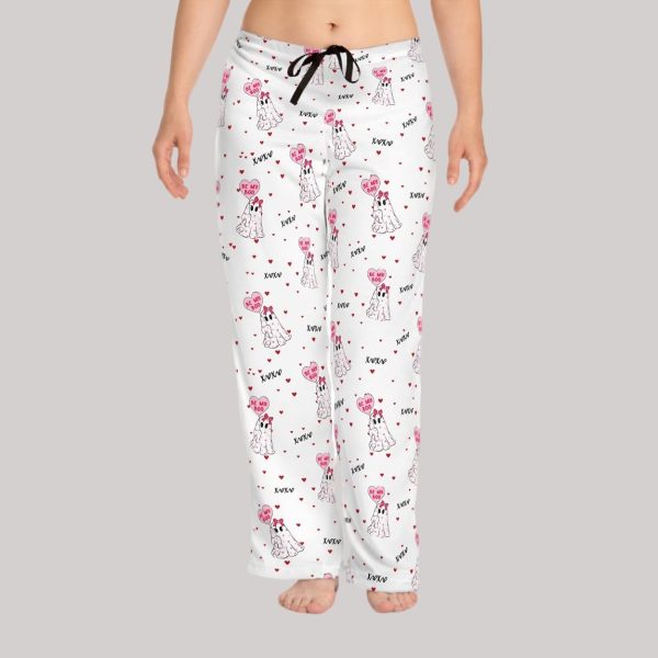 Adorable Ghosts And Heart Balloons Xoxo Pajama Pants