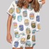 Airplane Window Travel Art Satin Pajama Set