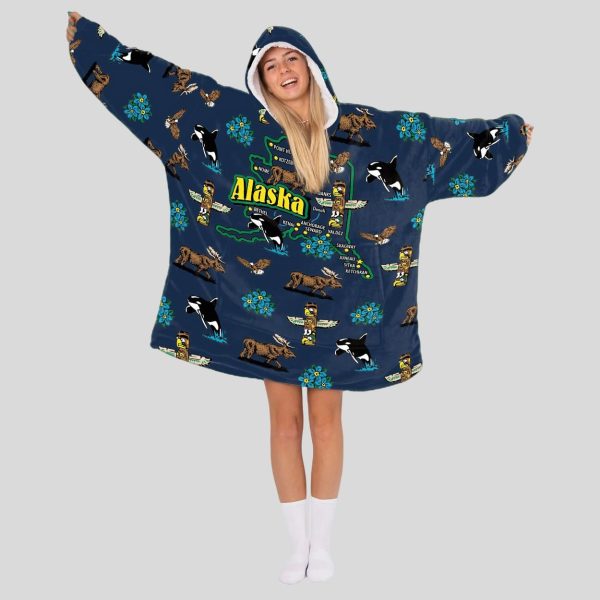 Alaska Adventure Blanket Hoodie