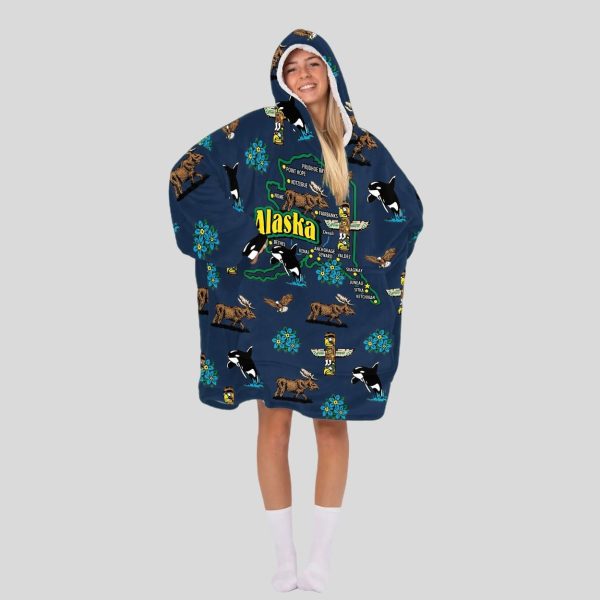 Alaska Adventure Blanket Hoodie