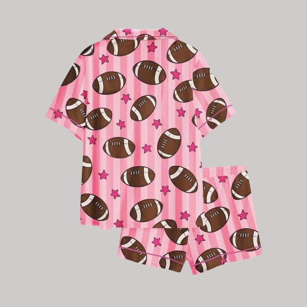 American Football Satin Pajama Set 1