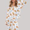 Aperol Spritz Trio Watercolor Satin Pajama Set