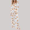 Aperol Spritz Trio Watercolor Satin Pajama Set