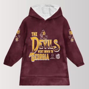 Arizona State Chick Fil A Peach Bowl Blanket Hoodie