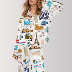 Around the World Travel Pajama Set